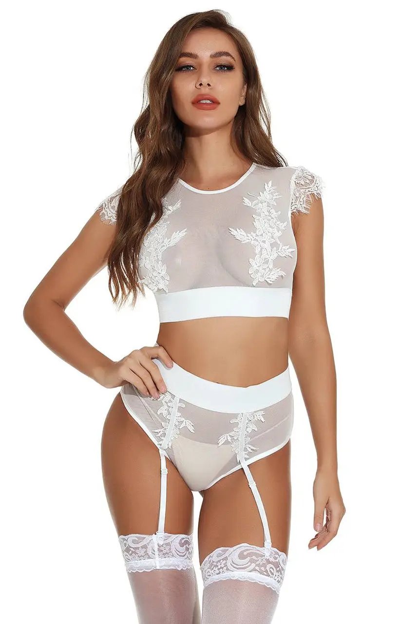 3wishes.com Bra Sets - Embroidered Bra Set - Premium Quality 3wishes.com